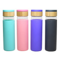 600ml  silicone for glass bottle with swing top lid high borosilicate glass tea glass cup